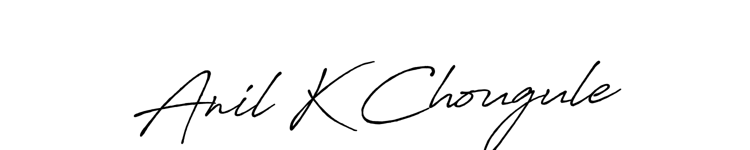 The best way (Antro_Vectra_Bolder) to make a short signature is to pick only two or three words in your name. The name Anil K Chougule include a total of six letters. For converting this name. Anil K Chougule signature style 7 images and pictures png