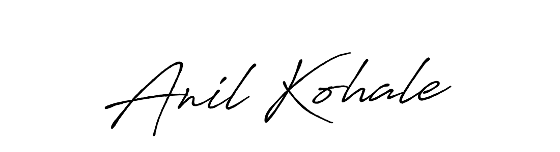 Use a signature maker to create a handwritten signature online. With this signature software, you can design (Antro_Vectra_Bolder) your own signature for name Anil Kohale. Anil Kohale signature style 7 images and pictures png