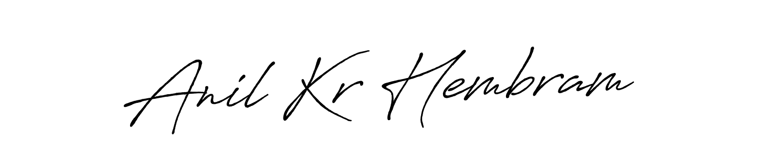 This is the best signature style for the Anil Kr Hembram name. Also you like these signature font (Antro_Vectra_Bolder). Mix name signature. Anil Kr Hembram signature style 7 images and pictures png