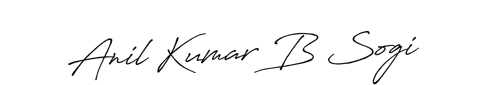 Design your own signature with our free online signature maker. With this signature software, you can create a handwritten (Antro_Vectra_Bolder) signature for name Anil Kumar B Sogi. Anil Kumar B Sogi signature style 7 images and pictures png