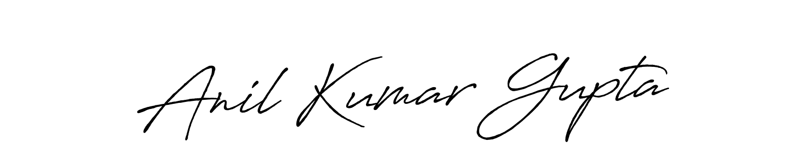 Anil Kumar Gupta stylish signature style. Best Handwritten Sign (Antro_Vectra_Bolder) for my name. Handwritten Signature Collection Ideas for my name Anil Kumar Gupta. Anil Kumar Gupta signature style 7 images and pictures png