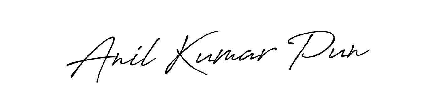 Make a beautiful signature design for name Anil Kumar Pun. Use this online signature maker to create a handwritten signature for free. Anil Kumar Pun signature style 7 images and pictures png