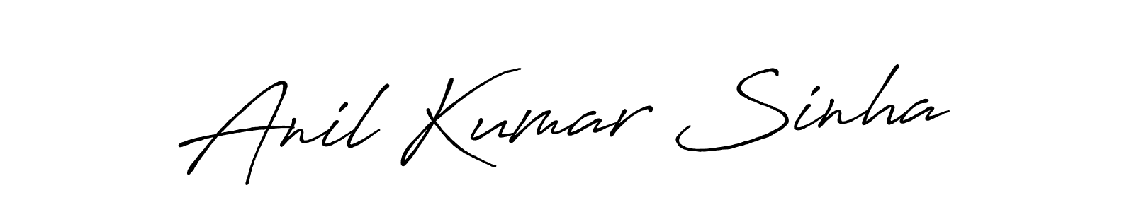 Also we have Anil Kumar Sinha name is the best signature style. Create professional handwritten signature collection using Antro_Vectra_Bolder autograph style. Anil Kumar Sinha signature style 7 images and pictures png