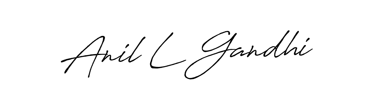 Make a short Anil L Gandhi signature style. Manage your documents anywhere anytime using Antro_Vectra_Bolder. Create and add eSignatures, submit forms, share and send files easily. Anil L Gandhi signature style 7 images and pictures png