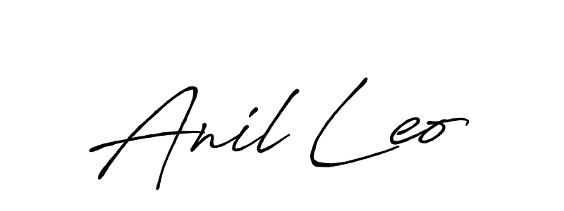 Make a beautiful signature design for name Anil Leo. With this signature (Antro_Vectra_Bolder) style, you can create a handwritten signature for free. Anil Leo signature style 7 images and pictures png