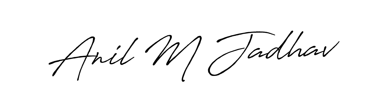 Make a beautiful signature design for name Anil M Jadhav. Use this online signature maker to create a handwritten signature for free. Anil M Jadhav signature style 7 images and pictures png