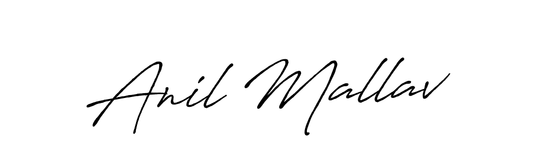 if you are searching for the best signature style for your name Anil Mallav. so please give up your signature search. here we have designed multiple signature styles  using Antro_Vectra_Bolder. Anil Mallav signature style 7 images and pictures png