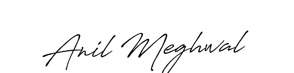 Make a beautiful signature design for name Anil Meghwal. Use this online signature maker to create a handwritten signature for free. Anil Meghwal signature style 7 images and pictures png