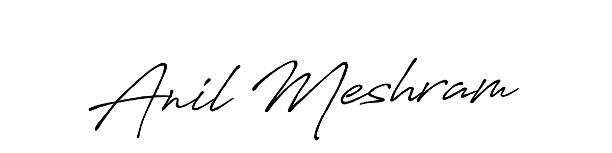 Also You can easily find your signature by using the search form. We will create Anil Meshram name handwritten signature images for you free of cost using Antro_Vectra_Bolder sign style. Anil Meshram signature style 7 images and pictures png