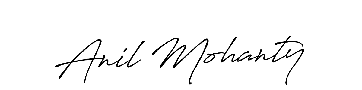 Anil Mohanty stylish signature style. Best Handwritten Sign (Antro_Vectra_Bolder) for my name. Handwritten Signature Collection Ideas for my name Anil Mohanty. Anil Mohanty signature style 7 images and pictures png