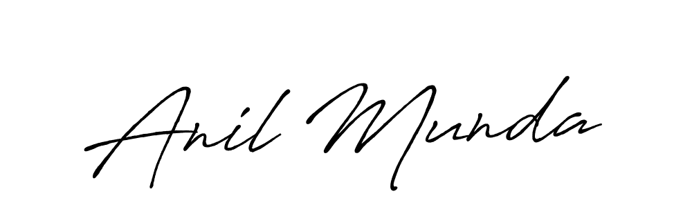 You can use this online signature creator to create a handwritten signature for the name Anil Munda. This is the best online autograph maker. Anil Munda signature style 7 images and pictures png