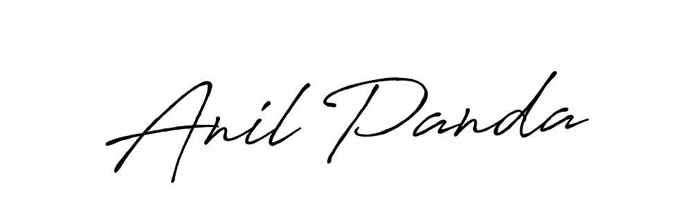 How to make Anil Panda name signature. Use Antro_Vectra_Bolder style for creating short signs online. This is the latest handwritten sign. Anil Panda signature style 7 images and pictures png