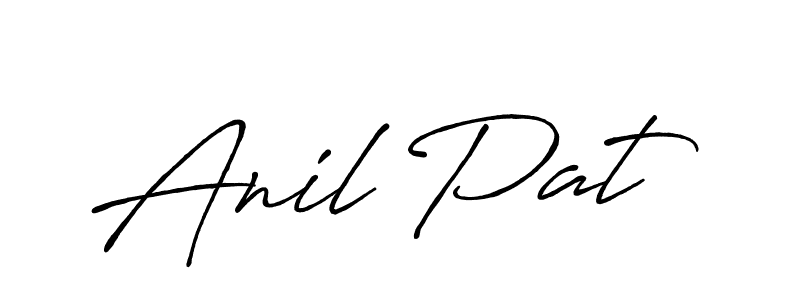 Design your own signature with our free online signature maker. With this signature software, you can create a handwritten (Antro_Vectra_Bolder) signature for name Anil Pat. Anil Pat signature style 7 images and pictures png