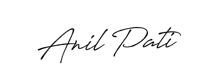 You should practise on your own different ways (Antro_Vectra_Bolder) to write your name (Anil Pati) in signature. don't let someone else do it for you. Anil Pati signature style 7 images and pictures png