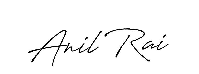 Design your own signature with our free online signature maker. With this signature software, you can create a handwritten (Antro_Vectra_Bolder) signature for name Anil Rai. Anil Rai signature style 7 images and pictures png