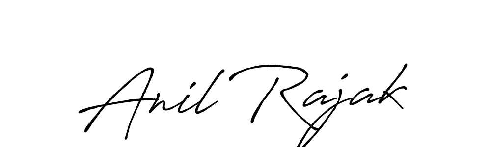 Use a signature maker to create a handwritten signature online. With this signature software, you can design (Antro_Vectra_Bolder) your own signature for name Anil Rajak. Anil Rajak signature style 7 images and pictures png