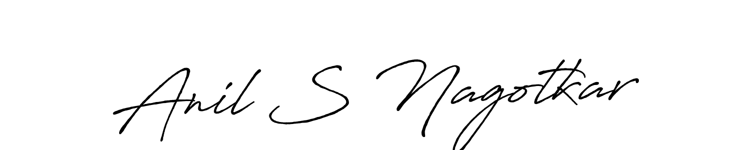 How to make Anil S Nagotkar signature? Antro_Vectra_Bolder is a professional autograph style. Create handwritten signature for Anil S Nagotkar name. Anil S Nagotkar signature style 7 images and pictures png