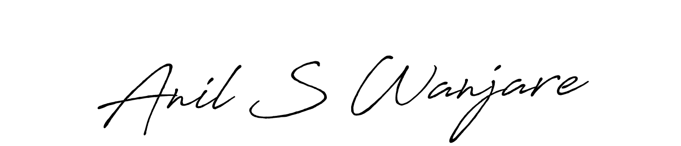 This is the best signature style for the Anil S Wanjare name. Also you like these signature font (Antro_Vectra_Bolder). Mix name signature. Anil S Wanjare signature style 7 images and pictures png