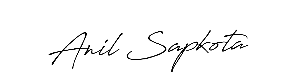 How to make Anil Sapkota signature? Antro_Vectra_Bolder is a professional autograph style. Create handwritten signature for Anil Sapkota name. Anil Sapkota signature style 7 images and pictures png