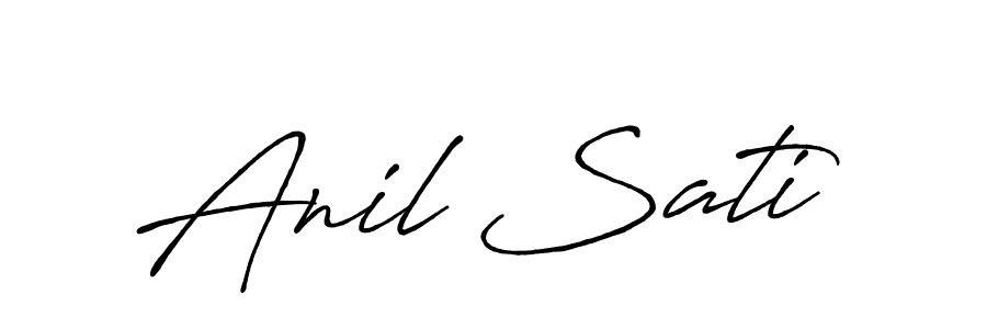 This is the best signature style for the Anil Sati name. Also you like these signature font (Antro_Vectra_Bolder). Mix name signature. Anil Sati signature style 7 images and pictures png