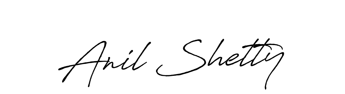Use a signature maker to create a handwritten signature online. With this signature software, you can design (Antro_Vectra_Bolder) your own signature for name Anil Shetty. Anil Shetty signature style 7 images and pictures png