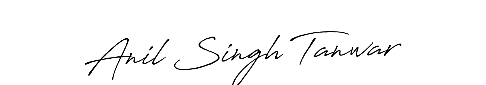 Design your own signature with our free online signature maker. With this signature software, you can create a handwritten (Antro_Vectra_Bolder) signature for name Anil Singh Tanwar. Anil Singh Tanwar signature style 7 images and pictures png
