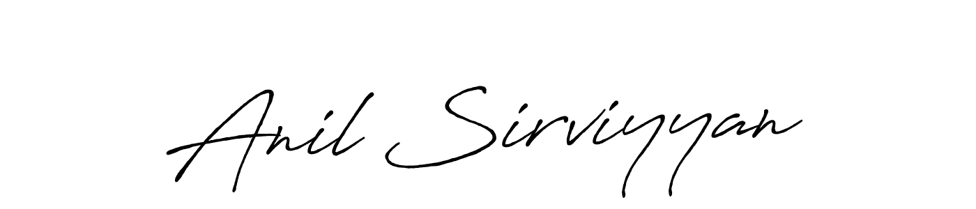 Make a beautiful signature design for name Anil Sirviyyan. With this signature (Antro_Vectra_Bolder) style, you can create a handwritten signature for free. Anil Sirviyyan signature style 7 images and pictures png