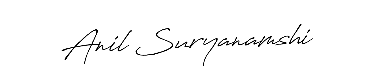 Also we have Anil Suryanamshi name is the best signature style. Create professional handwritten signature collection using Antro_Vectra_Bolder autograph style. Anil Suryanamshi signature style 7 images and pictures png