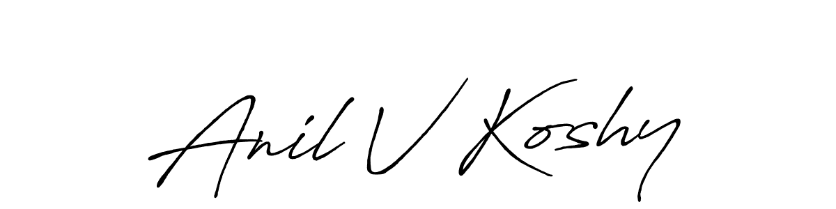 Here are the top 10 professional signature styles for the name Anil V Koshy. These are the best autograph styles you can use for your name. Anil V Koshy signature style 7 images and pictures png