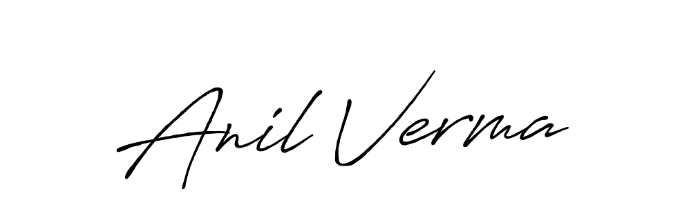 Use a signature maker to create a handwritten signature online. With this signature software, you can design (Antro_Vectra_Bolder) your own signature for name Anil Verma. Anil Verma signature style 7 images and pictures png