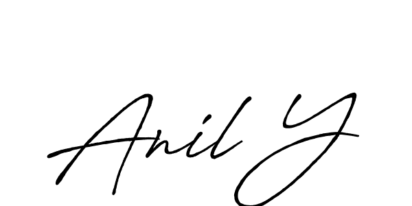 Design your own signature with our free online signature maker. With this signature software, you can create a handwritten (Antro_Vectra_Bolder) signature for name Anil Y. Anil Y signature style 7 images and pictures png