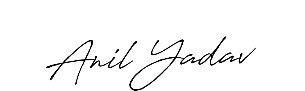 Make a beautiful signature design for name Anil Yadav. With this signature (Antro_Vectra_Bolder) style, you can create a handwritten signature for free. Anil Yadav signature style 7 images and pictures png