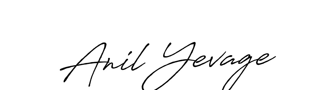 You can use this online signature creator to create a handwritten signature for the name Anil Yevage. This is the best online autograph maker. Anil Yevage signature style 7 images and pictures png