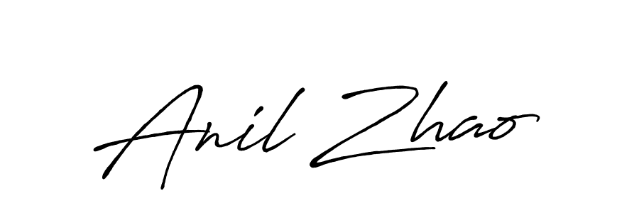 Use a signature maker to create a handwritten signature online. With this signature software, you can design (Antro_Vectra_Bolder) your own signature for name Anil Zhao. Anil Zhao signature style 7 images and pictures png