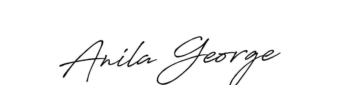 Make a beautiful signature design for name Anila George. With this signature (Antro_Vectra_Bolder) style, you can create a handwritten signature for free. Anila George signature style 7 images and pictures png