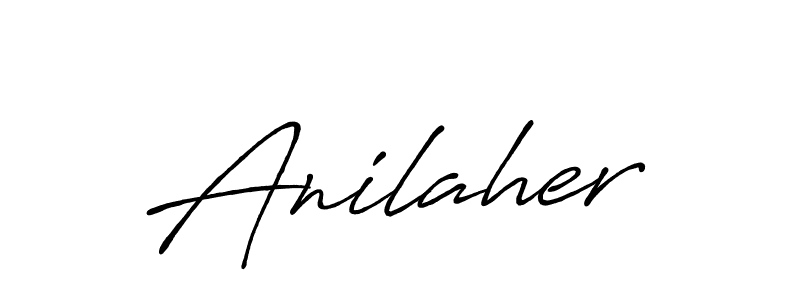 Anilaher stylish signature style. Best Handwritten Sign (Antro_Vectra_Bolder) for my name. Handwritten Signature Collection Ideas for my name Anilaher. Anilaher signature style 7 images and pictures png