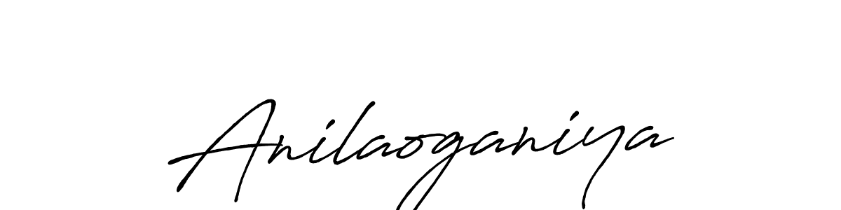 if you are searching for the best signature style for your name Anilaoganiya. so please give up your signature search. here we have designed multiple signature styles  using Antro_Vectra_Bolder. Anilaoganiya signature style 7 images and pictures png