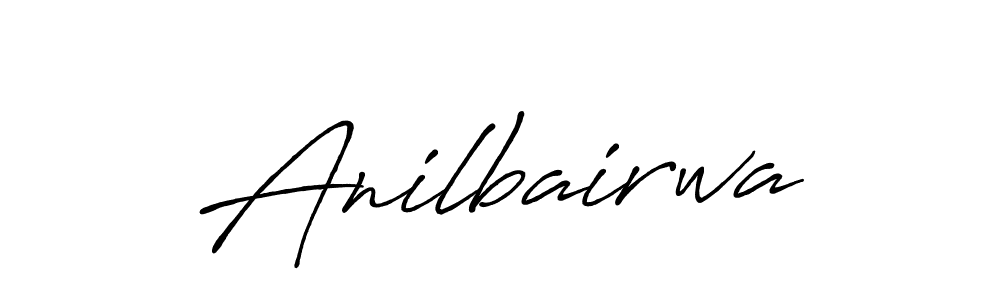 How to make Anilbairwa name signature. Use Antro_Vectra_Bolder style for creating short signs online. This is the latest handwritten sign. Anilbairwa signature style 7 images and pictures png