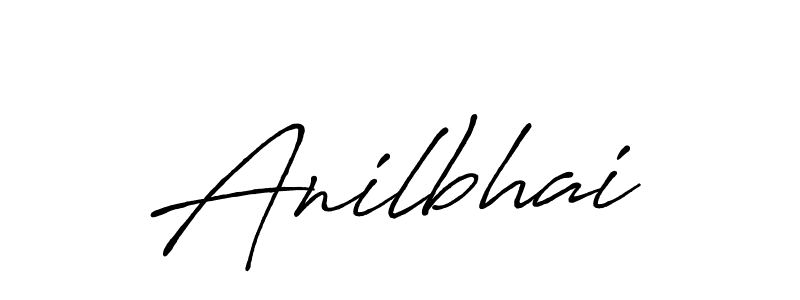 Create a beautiful signature design for name Anilbhai. With this signature (Antro_Vectra_Bolder) fonts, you can make a handwritten signature for free. Anilbhai signature style 7 images and pictures png