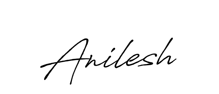 Make a beautiful signature design for name Anilesh. With this signature (Antro_Vectra_Bolder) style, you can create a handwritten signature for free. Anilesh signature style 7 images and pictures png