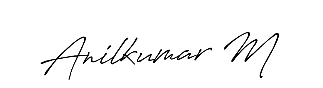 Also You can easily find your signature by using the search form. We will create Anilkumar M name handwritten signature images for you free of cost using Antro_Vectra_Bolder sign style. Anilkumar M signature style 7 images and pictures png
