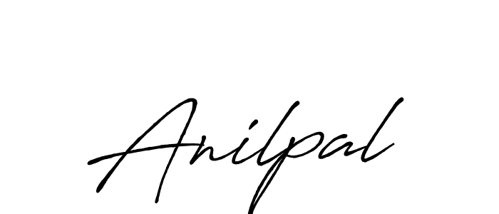 How to make Anilpal signature? Antro_Vectra_Bolder is a professional autograph style. Create handwritten signature for Anilpal name. Anilpal signature style 7 images and pictures png