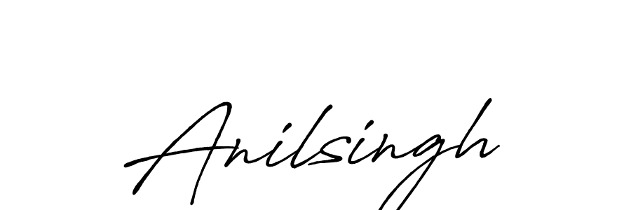 Create a beautiful signature design for name Anilsingh. With this signature (Antro_Vectra_Bolder) fonts, you can make a handwritten signature for free. Anilsingh signature style 7 images and pictures png