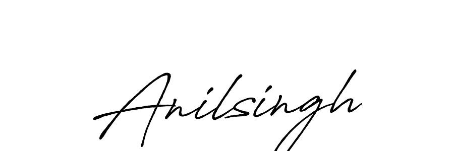 Create a beautiful signature design for name Anilsingh. With this signature (Antro_Vectra_Bolder) fonts, you can make a handwritten signature for free. Anilsingh signature style 7 images and pictures png