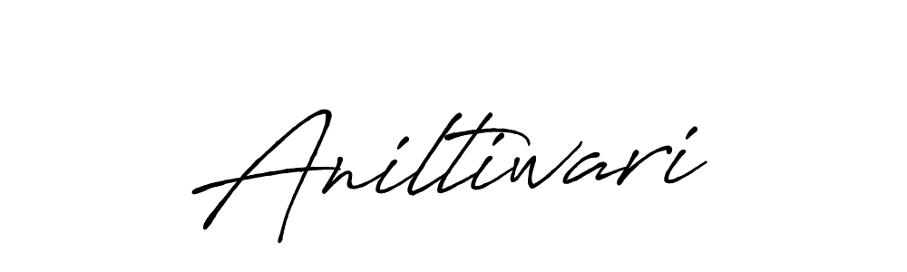 It looks lik you need a new signature style for name Aniltiwari. Design unique handwritten (Antro_Vectra_Bolder) signature with our free signature maker in just a few clicks. Aniltiwari signature style 7 images and pictures png