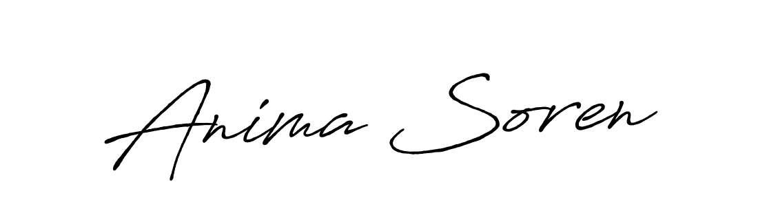 Also we have Anima Soren name is the best signature style. Create professional handwritten signature collection using Antro_Vectra_Bolder autograph style. Anima Soren signature style 7 images and pictures png