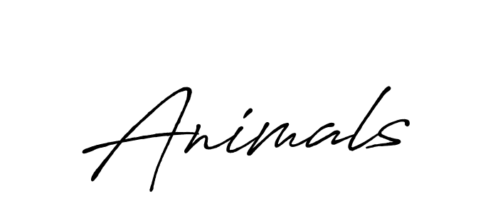Design your own signature with our free online signature maker. With this signature software, you can create a handwritten (Antro_Vectra_Bolder) signature for name Animals. Animals signature style 7 images and pictures png