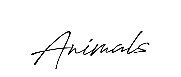 Design your own signature with our free online signature maker. With this signature software, you can create a handwritten (Antro_Vectra_Bolder) signature for name Animals. Animals signature style 7 images and pictures png