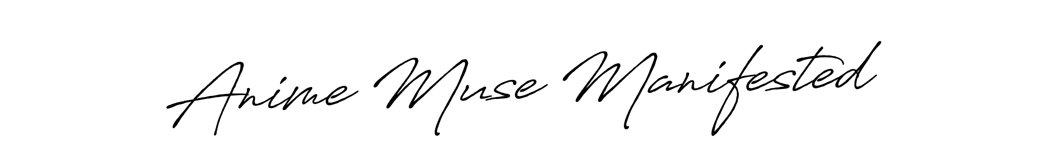 How to make Anime Muse Manifested signature? Antro_Vectra_Bolder is a professional autograph style. Create handwritten signature for Anime Muse Manifested name. Anime Muse Manifested signature style 7 images and pictures png