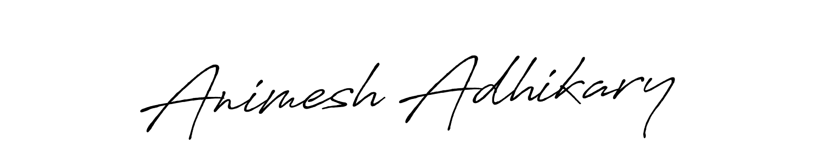 Also we have Animesh Adhikary name is the best signature style. Create professional handwritten signature collection using Antro_Vectra_Bolder autograph style. Animesh Adhikary signature style 7 images and pictures png